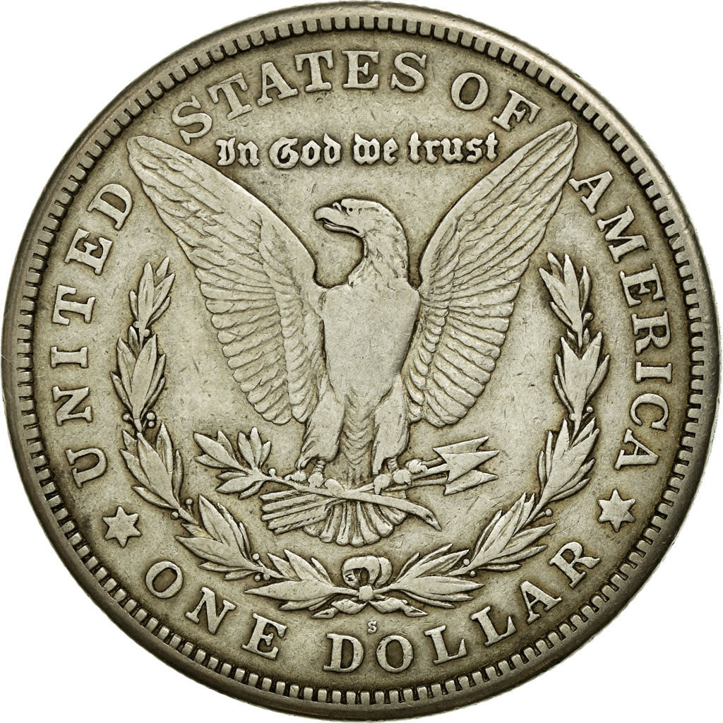 Coin, United States, Morgan Dollar, Dollar, 1921, U.S. Mint, San Francisco