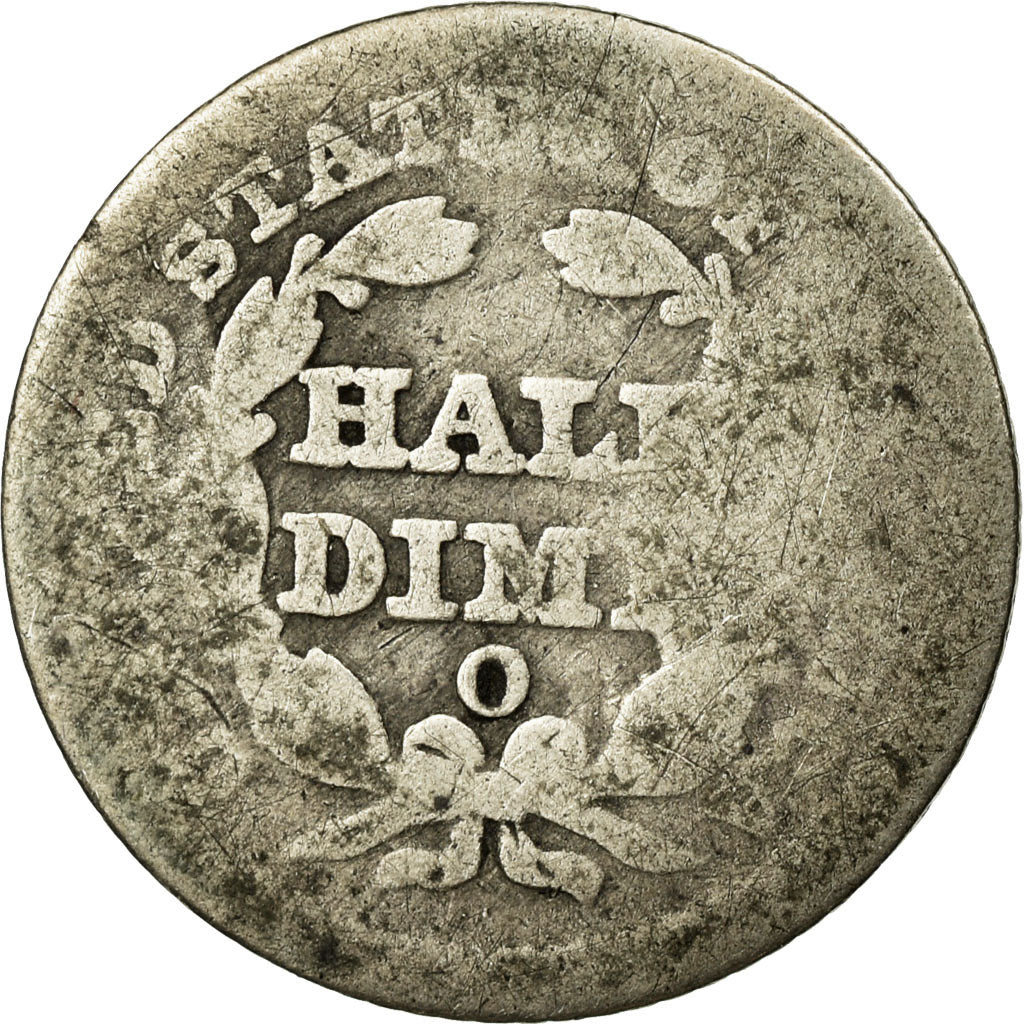 Coin, United States, Seated Liberty Half Dime, Half Dime, 1854, U.S. Mint, New