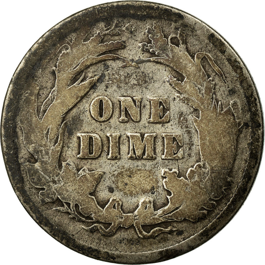 Coin, United States, Barber Dime, Dime, 1893, U.S. Mint, Philadelphia, VG(8-10)