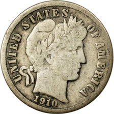Munten, Verenigde Staten, Barber Dime, Dime, 1910, U.S. Mint, Philadelphia, ZG+
