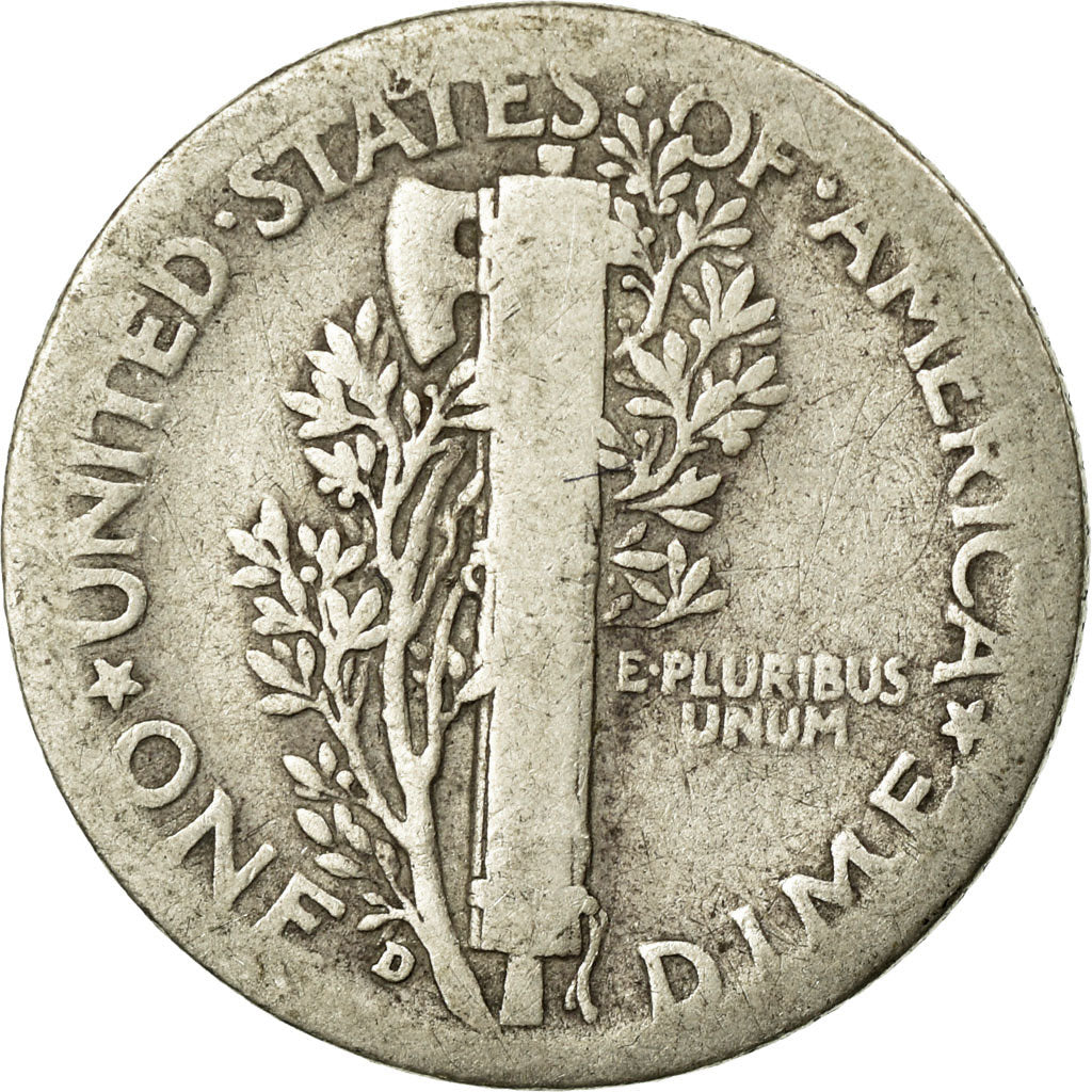 Coin, United States, Mercury Dime, Dime, 1936, U.S. Mint, Denver, VF(20-25)
