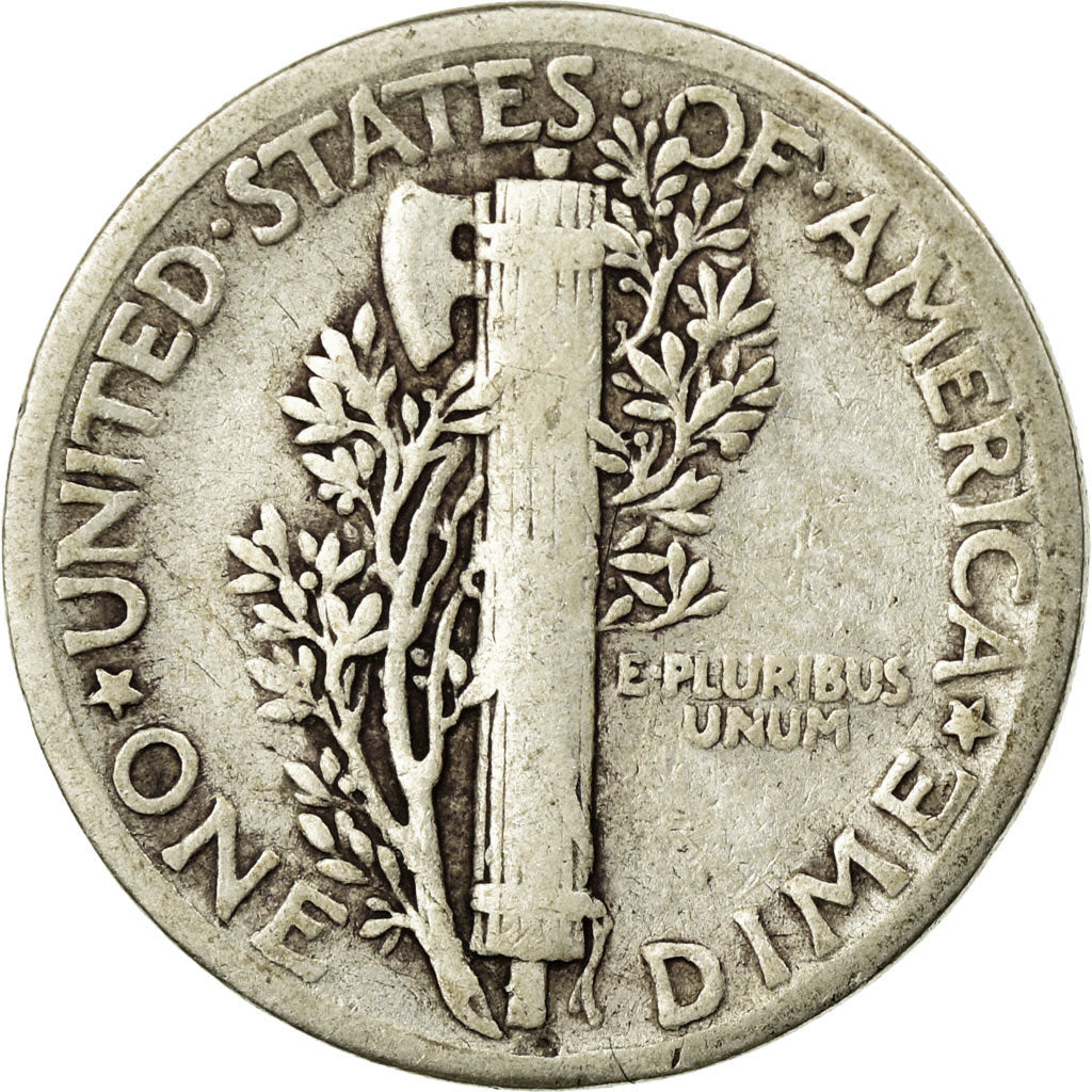Moneta, Stati Uniti, Mercury Dime, Dime, 1939, U.S. Mint, Philadelphia, B+