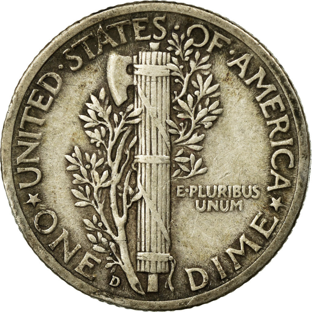 Moneta, Stati Uniti, Mercury Dime, Dime, 1941, U.S. Mint, Denver, MB, Argento
