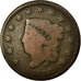 Coin, United States, Coronet Cent, Cent, 1826, U.S. Mint, Philadelphia