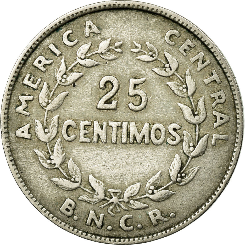 Coin, Costa Rica, 25 Centimos, 1937, VF(30-35), Copper-nickel, KM:175