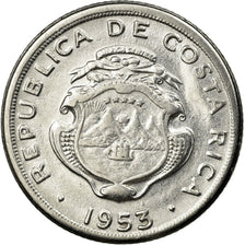 Coin, Costa Rica, 10 Centimos, 1953, EF(40-45), Stainless Steel, KM:185.1a