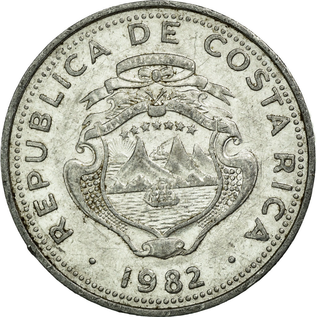 Coin, Costa Rica, 10 Centimos, 1982, EF(40-45), Aluminum, KM:185.2a
