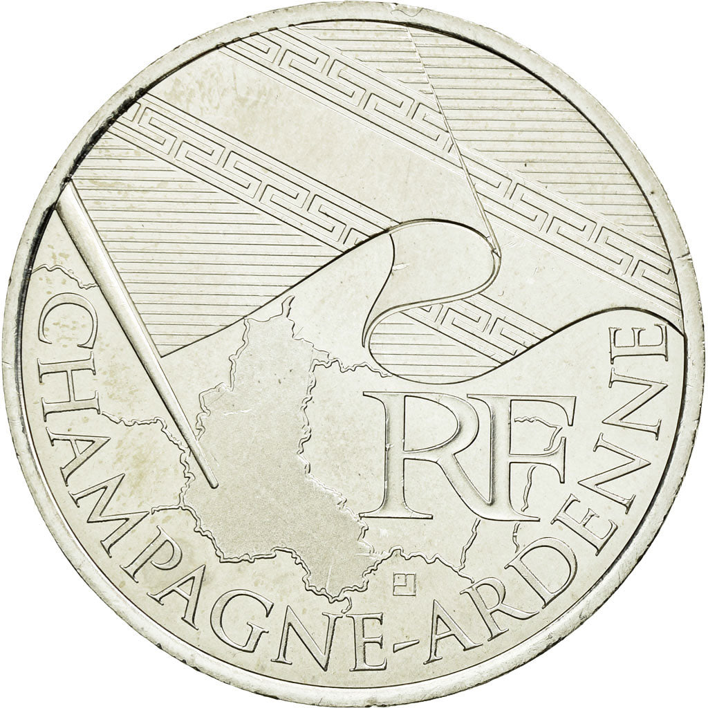 Coin, France, 10 Euro, Champagne-Ardenne, 2010, MS(63), Silver, KM:1651