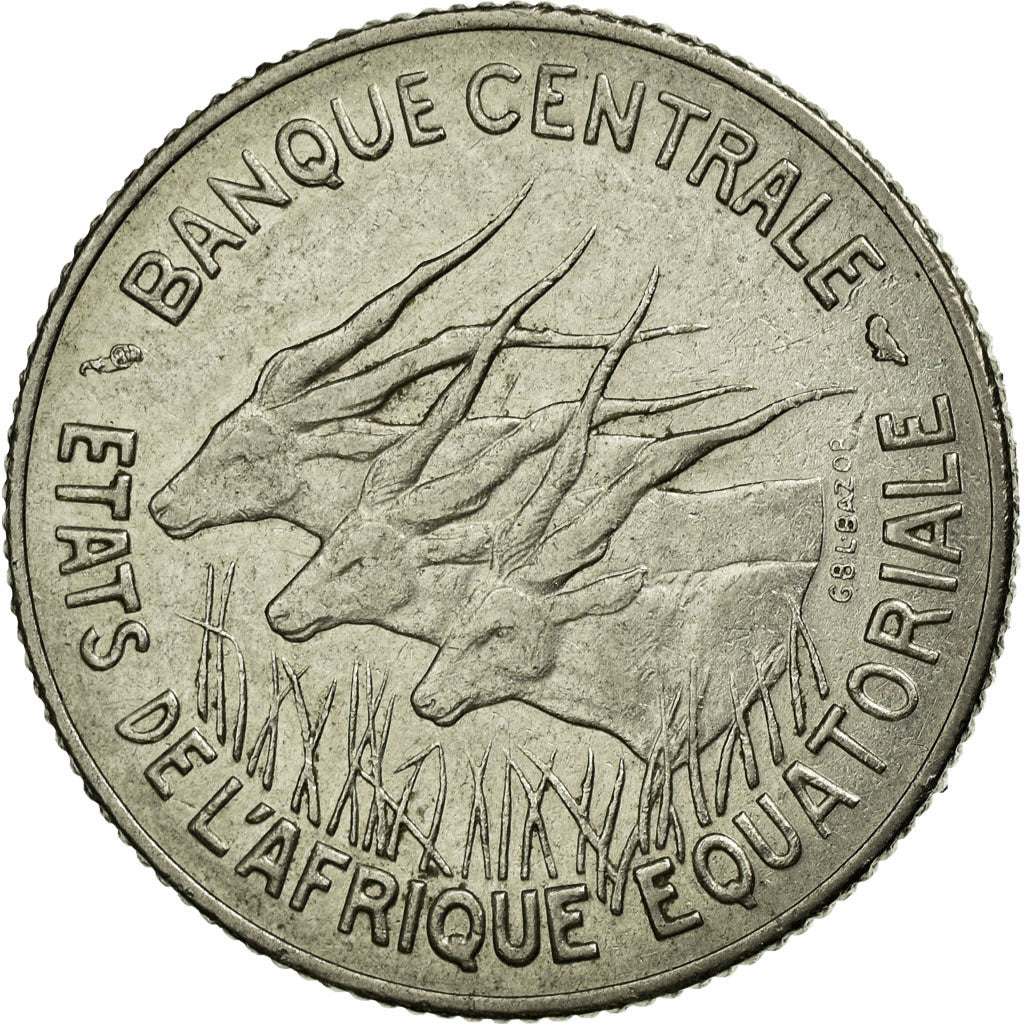 Coin, EQUATORIAL AFRICAN STATES, 100 Francs, 1966, Paris, EF(40-45), Nickel