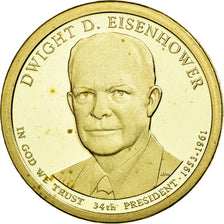 Coin, United States, Dollar, 2015, U.S. Mint, Dwight D. Eisenhower, MS(63)