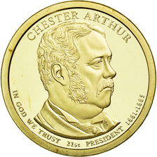 Coin, United States, Dollar, 2012, U.S. Mint, Chester Arthur, MS(63)