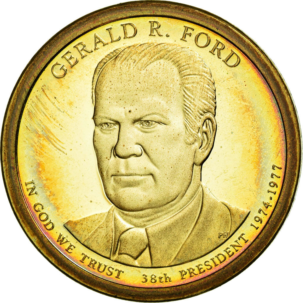 Coin, United States, Dollar, 2016, U.S. Mint, Gerald R. Ford, MS(63)