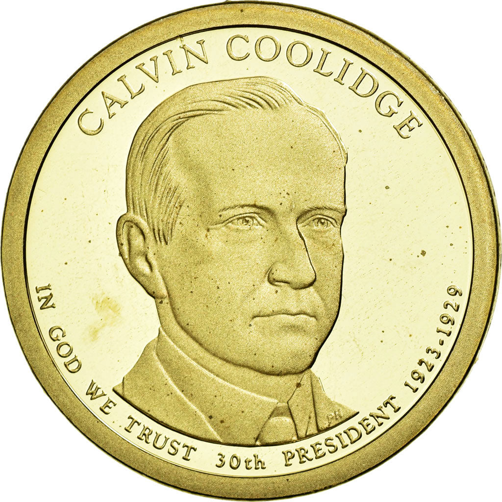 Coin, United States, Dollar, 2014, U.S. Mint, Calvin Coolidge, MS(63)