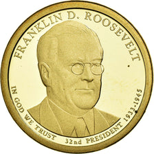 Coin, United States, Dollar, 2014, U.S. Mint, Franklin D. Roosevelt, MS(63)