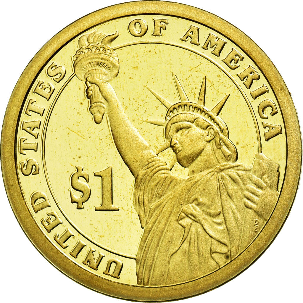 Coin, United States, Dollar, 2007, U.S. Mint, John Adams, MS(63)