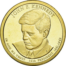 Coin, United States, Dollar, 2015, U.S. Mint, John F. Kennedy, MS(63)