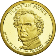 Coin, United States, Dollar, 2010, U.S. Mint, Franklin Pierce, MS(63)