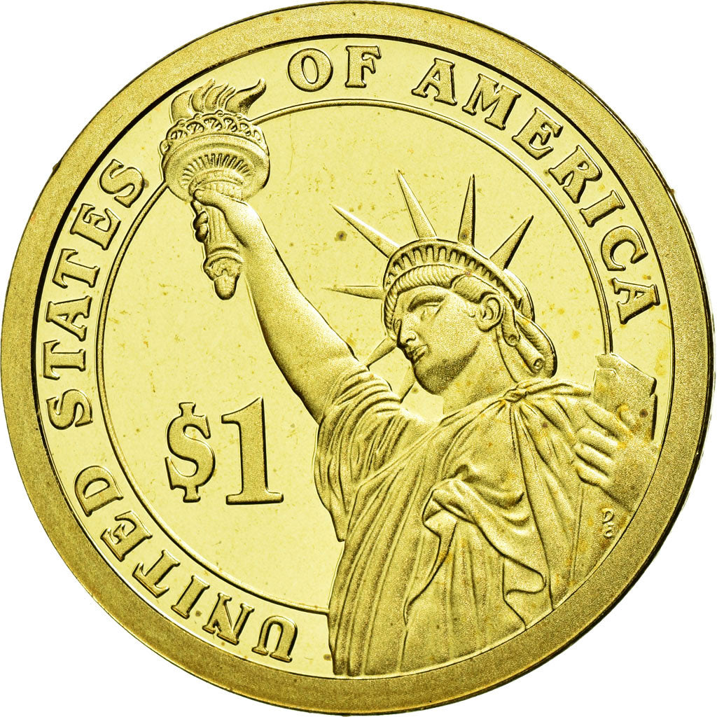 Coin, United States, Dollar, 2010, U.S. Mint, Franklin Pierce, MS(63)