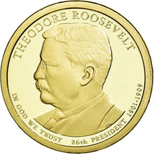 Coin, United States, Dollar, 2013, U.S. Mint, Theodore Roosevelt, MS(63)