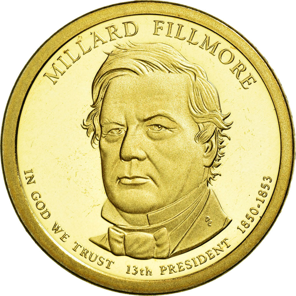 Coin, United States, Dollar, 2010, U.S. Mint, Millard Fillmore, MS(63)