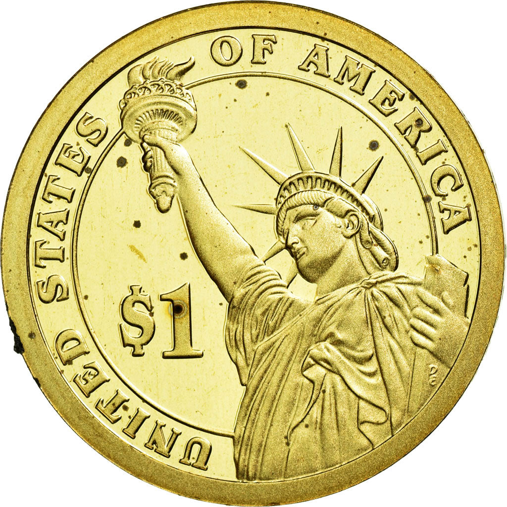 Munten, Verenigde Staten, Dollar, 2010, U.S. Mint, Philadelphia, Abraham