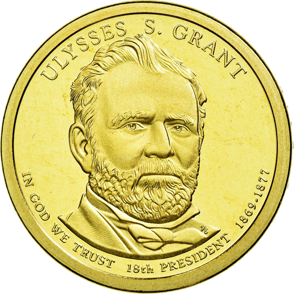 Coin, United States, Dollar, 2011, Ulysses S Grant, U.S. Mint, Philadelphia,