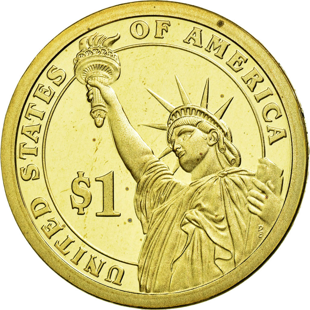 Coin, United States, Dollar, 2010, James Buchanan,  U.S. Mint, Philadelphia,