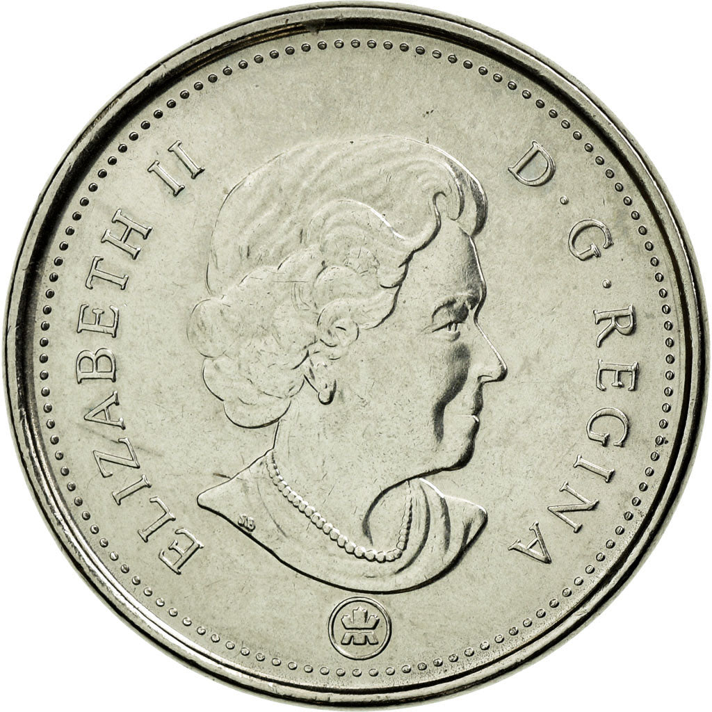 Coin, Canada, Elizabeth II, 5 Cents, 2007, Royal Canadian Mint, Winnipeg