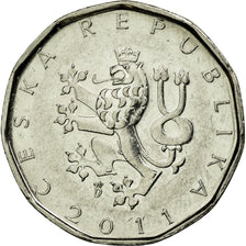 Münze, Tschechische Republik, 2 Koruny, 2011, SS, Nickel plated steel, KM:9