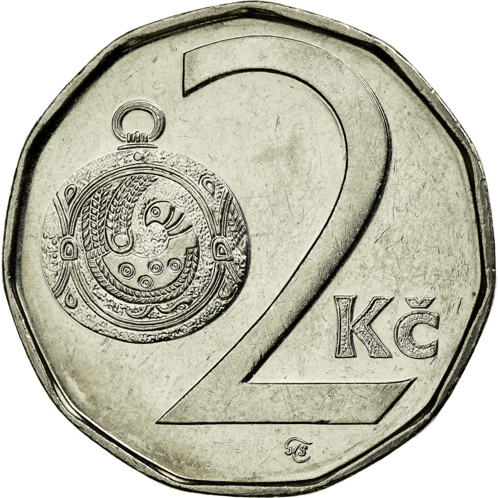 Münze, Tschechische Republik, 2 Koruny, 2011, SS, Nickel plated steel, KM:9