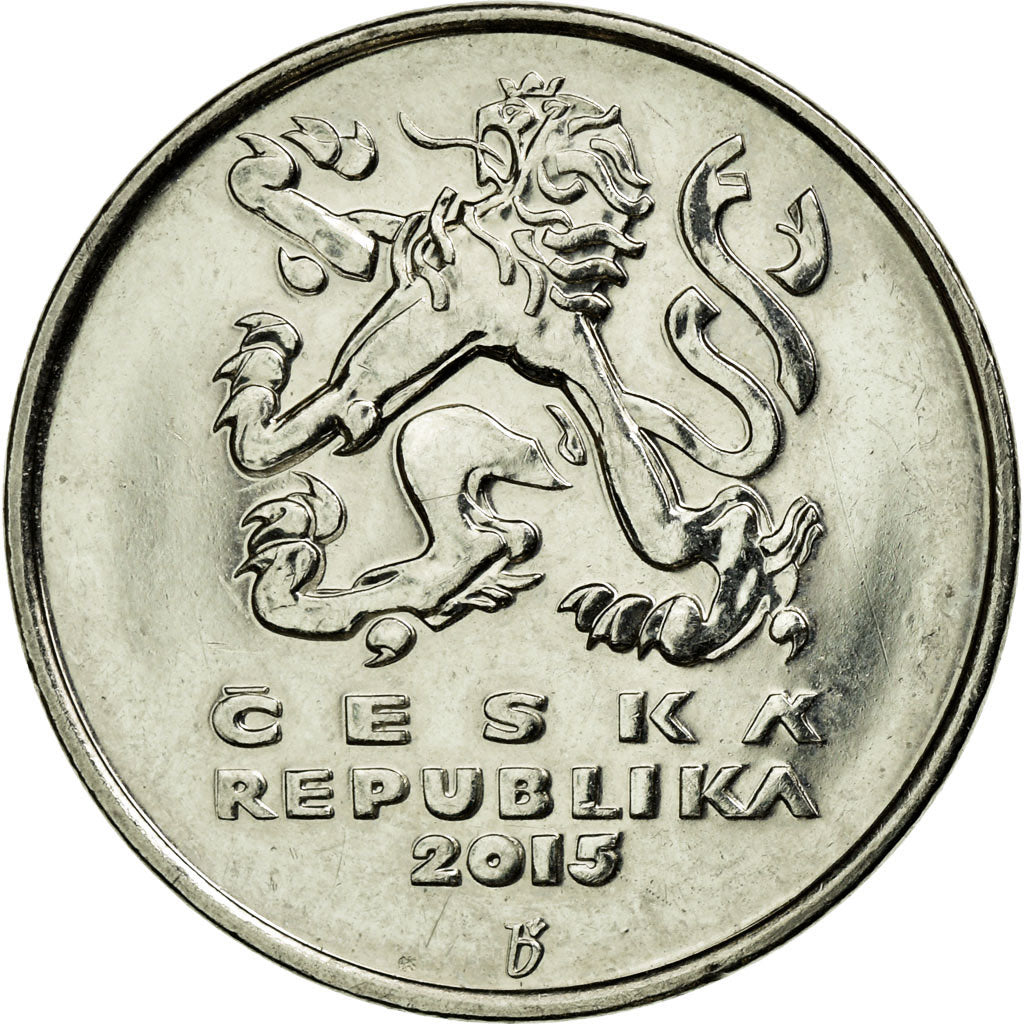 Coin, Czech Republic, 5 Korun, 2015, EF(40-45), Nickel plated steel
