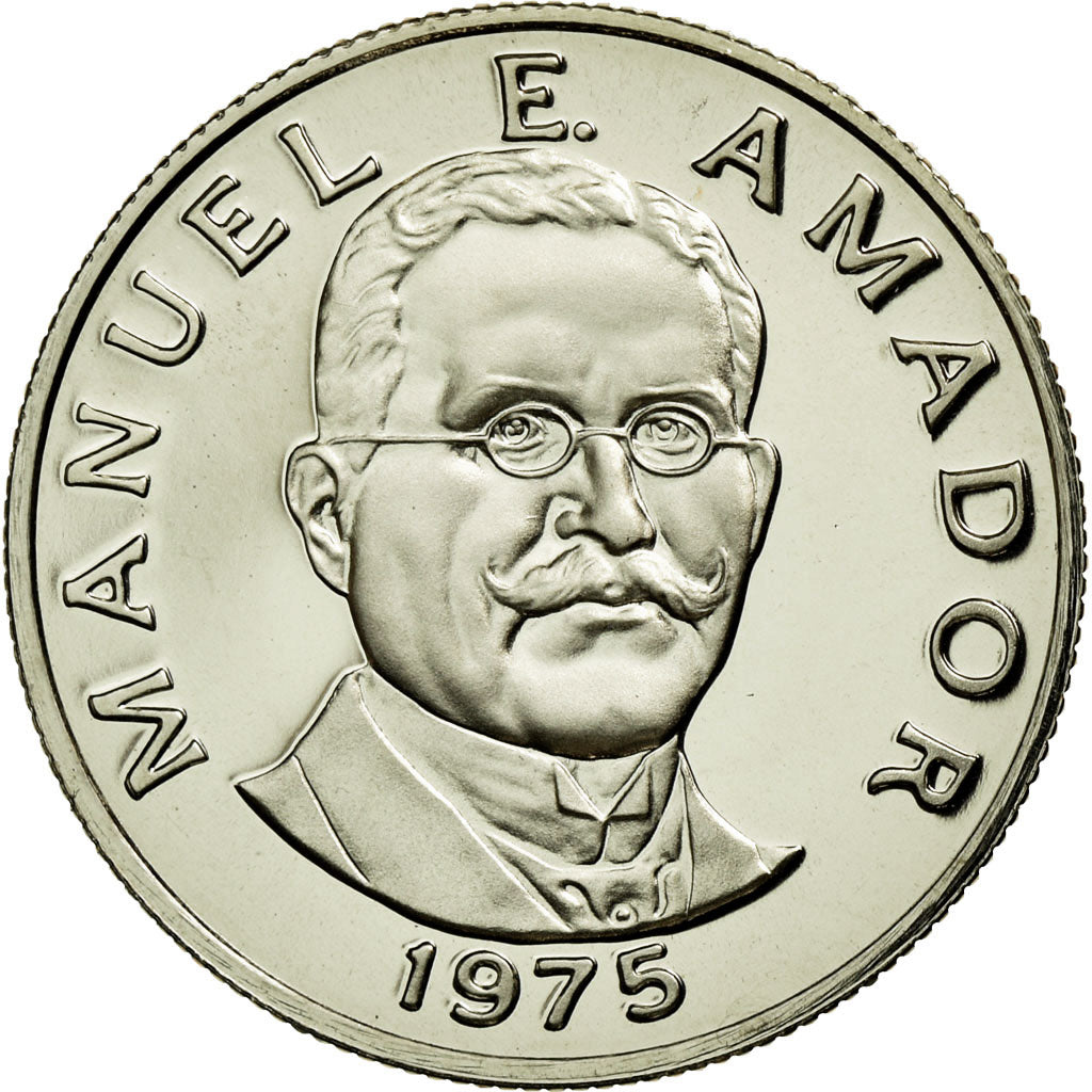 Coin, Panama, 10 Centesimos, 1975, Franklin Mint, MS(65-70), Copper-Nickel Clad