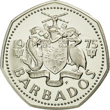 Coin, Barbados, Dollar, 1975, Franklin Mint, MS(65-70), Copper-nickel, KM:14.1