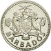 Coin, Barbados, 2 Dollars, 1975, Franklin Mint, MS(65-70), Copper-nickel, KM:15