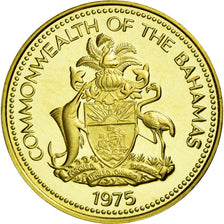 Coin, Bahamas, Elizabeth II, Cent, 1975, Franklin Mint, U.S.A., MS(65-70)