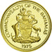 Coin, Bahamas, Elizabeth II, Cent, 1975, Franklin Mint, U.S.A., MS(65-70)