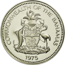 Coin, Bahamas, Elizabeth II, 5 Cents, 1975, Franklin Mint, U.S.A., MS(65-70)