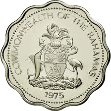 Monnaie, Bahamas, Elizabeth II, 10 Cents, 1975, Franklin Mint, U.S.A., FDC