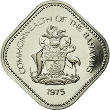 Moneta, Bahamas, Elizabeth II, 15 Cents, 1975, Franklin Mint, U.S.A., FDC