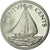 Moeda, Baamas, Elizabeth II, 25 Cents, 1975, Franklin Mint, U.S.A., MS(65-70)