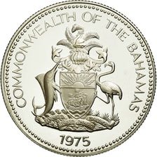 Monnaie, Bahamas, Elizabeth II, 50 Cents, 1975, Franklin Mint, U.S.A., FDC