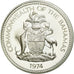 Moneda, Bahamas, Elizabeth II, Dollar, 1974, Franklin Mint, U.S.A., FDC, Plata