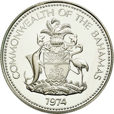 Moneta, Bahamas, Elizabeth II, 50 Cents, 1974, Franklin Mint, U.S.A., FDC