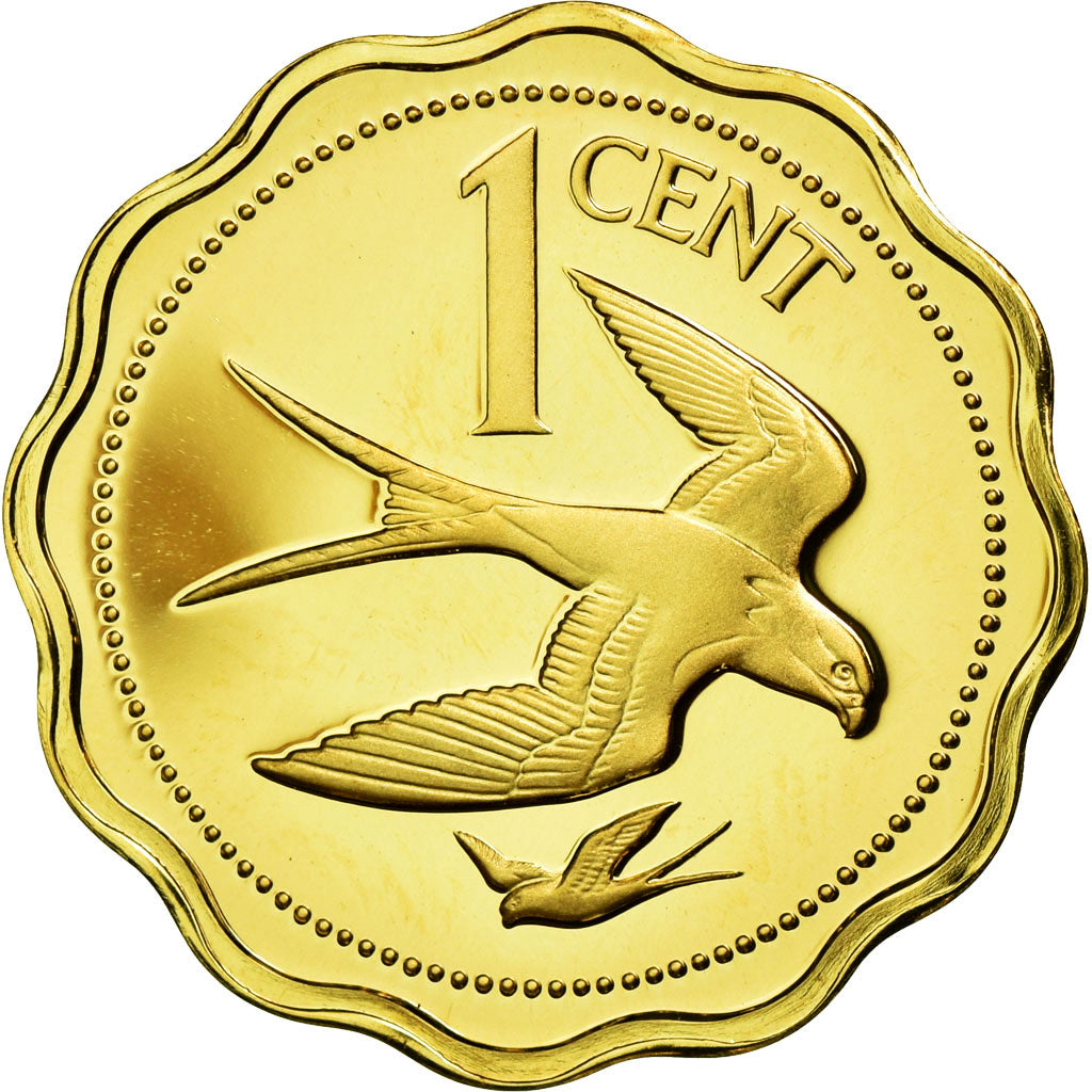 Coin, Belize, Cent, 1975, Franklin Mint, MS(65-70), Silver, KM:46a