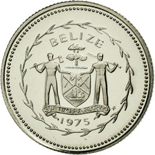 Coin, Belize, 10 Cents, 1975, Franklin Mint, MS(65-70), Silver, KM:48a