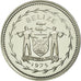 Coin, Belize, 25 Cents, 1975, Franklin Mint, MS(65-70), Silver, KM:49a
