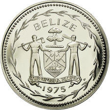 Moneta, Belize, Dollar, 1975, Franklin Mint, MS(65-70), Srebro, KM:43a
