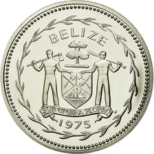 Coin, Belize, 5 Dollars, 1975, Franklin Mint, MS(65-70), Silver, KM:44a