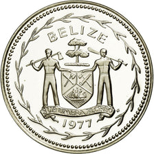 Coin, Belize, 5 Cents, 1977, Franklin Mint, MS(65-70), Silver, KM:47a