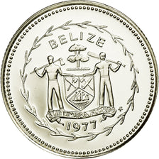 Coin, Belize, 10 Cents, 1977, Franklin Mint, MS(65-70), Silver, KM:48a
